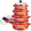 Picture of Kinghoff KB7170/3710  5 pcs. pan sets with colored body