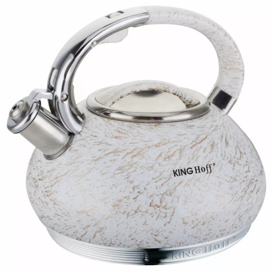 Изображение Kinghoff traditional kettle 3l white-gold, KH 1066