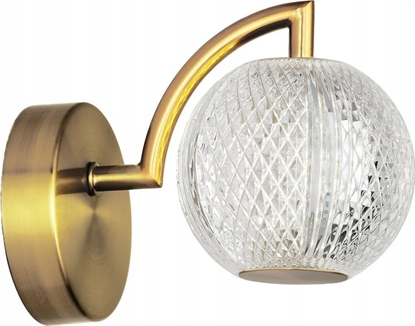 Picture of Kinkiet Light Prestige Light Prestige Diamond LP-2202/1W GD kinkiet lampa cienna modern kula ball 1x5W LED 3000/4000/6000K CCT zoty/transparentny