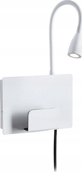 Picture of Kinkiet Paulmann Oprawa cienna HALINA LED 2.4W 200lm 2700K USB-C 230V biay mat /metal
