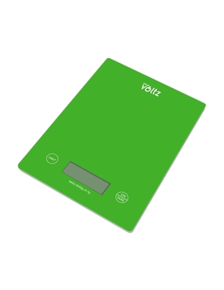 Picture of Kitchen scale Voltz OV51651K, 5kg., 2xAAAbatteries, LCD screen, Green