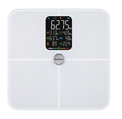 Изображение KLAUSBERG white bathroom scale, 4 × AAA, KB 7941