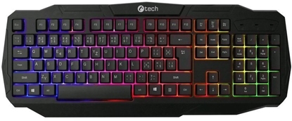 Изображение Klawiatura C-Tech C-TECH klawiatura Arcus (GKB-15), casual gaming, CZ/SK, tczowe podwietlenie, USB