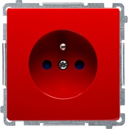 Изображение Kontakt-Simon Simon Basic Gniazdo pojedyncze z/u (modu) 16A 250V czerwone BMGZ1.01/22