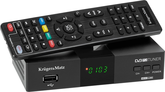 Picture of Kruger&Matz Tuner DVB-T2 H.265 HEVC Kruger&Matz HDMI SCART PVR EPG USB dekoder (Ekspoz.)