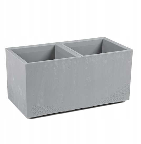 Picture of Lamela Kwietnik KARO 800x400x400 beton ECO recycled - jasny szary beton LA936-70 Lamela