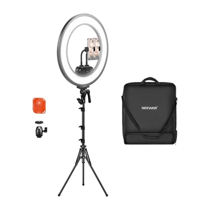 Picture of Lampa piercieniowa Neewer Ultra cienka lampa piercieniowa LED zestaw Neewer RL45B 45W 18