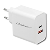 Изображение Lādētājs 63W | 5-20V | 1.5-3A | USB Type-C PD | USB QC 3.0 | Balts | QOLTEC