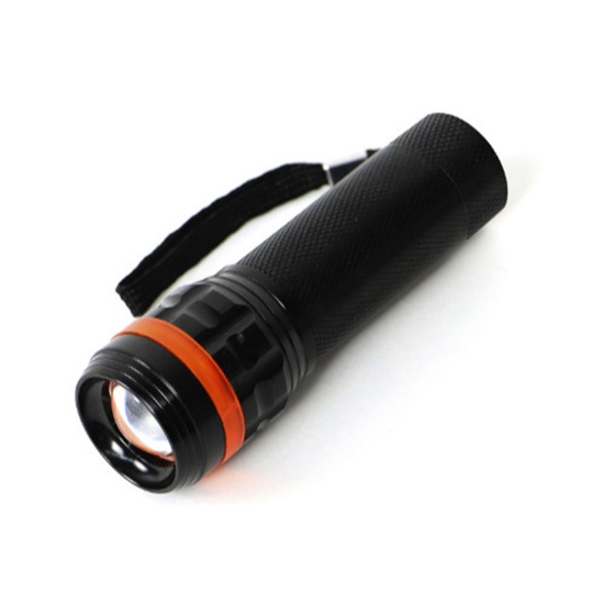 Picture of LED aluminum flashlight, assorted colors, 4 light modes, 4002712, Heitech