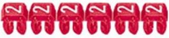 Изображение Legrand Oznacznik cyfry /2/ CAB3 0/5-1,5 czerwony 1200szt. (038212)