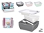 Attēls no Lunch box with compartment, 3 colours, 450 ml + 1.4 L, 8.8×19.2×18.7 cm, 10479, Leknes