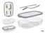 Picture of Lunch box, 2 colours, 5.5×26×16 cm, 93500, Leknes