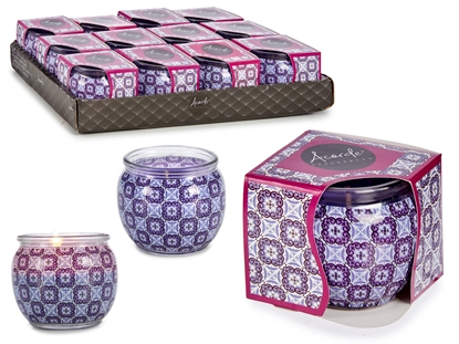 Picture of Magic Spa candle in glass container, 6.3×7.5×7.5 cm, 21160, Acorde
