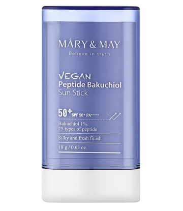 Attēls no Mary&May Vegan Peptide Bakuchiol Sun Stick SPF50+ PA++++ / 18 g