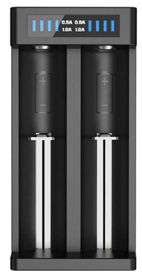 Picture of MC2 Plus lādētājs Li-ion (18650, 21700, 26650, 20700, 14500, 16340, 18350, 18500, 10440)