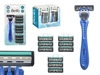 Изображение Men's razor with 10 cartridges, 21×11×3 cm, 12207, Berilo