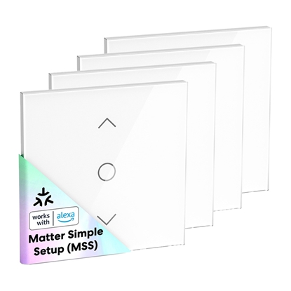 Изображение Meross Inteligentny przecznik rolet MEROSS MRS100MA(EU) Wi-Fi (Matter) (Zestaw 4 szt.)