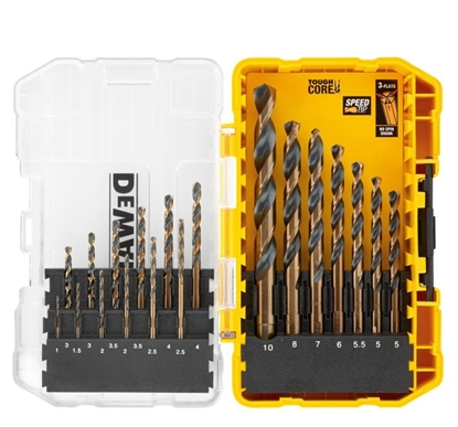 Изображение Metāla urbju komplekts DeWalt DT70728POS-QZ; 1,0-10,0 mm; 40 gab.