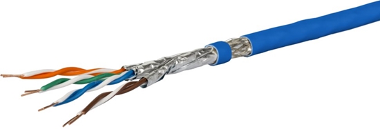 Picture of LOGON METZ CONNECT 1308427B34145 kabel sieciowy Niebieski 100 m Cat7a S/FTP (S-STP)