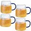 Attēls no MG Home SZKLANKI 4 X 350 ML OBIONYCH Z UCHEM NIEBIESKIE