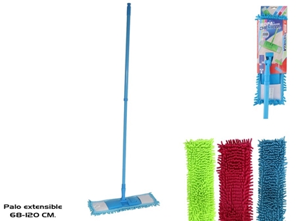 Изображение Microfiber Mop 40cm W/Stick 68-120cm, 128 X 14 X 40 cm