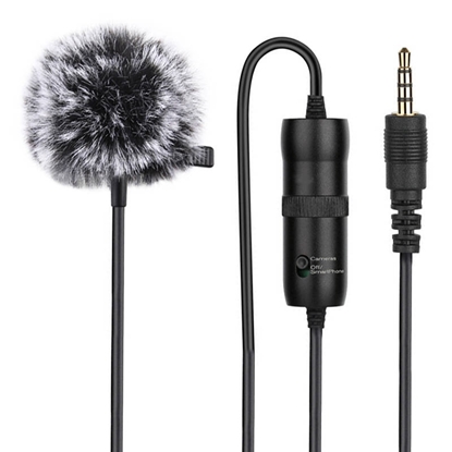 Изображение Microphone with a clip PULUZ 3.5mm Jack 6m