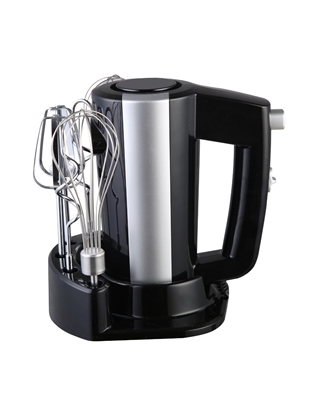 Picture of Mixer Rosberg R51110KB, 300W, 5 speeds, With stand and accessories,  Black/silver