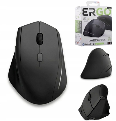 Picture of Mysz TnB Myszka Pionowa T"nb Bezprzewodowa Ergonomiczna Bluetooth I USB-A Akumulator / Ergo / Mwergovbtr Czarny