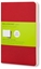Attēls no Moleskine Zestaw 3 zeszytów MOLESKINE Cahier Journals, L, 13x21cm, gadki, 80 stron, cranberry red