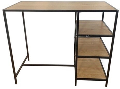 Attēls no Monroe GABE Bar table WOOD/BLACK 100X120X60CM
