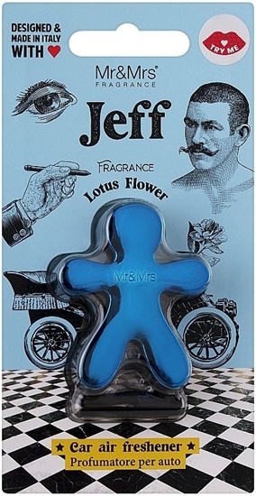 Picture of Mr&Mrs Fragrance Jeff Chrome Car Air Freshener Lotus Flowers