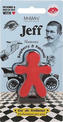 Attēls no Mr&Mrs Fragrance Jeff Chrome Car Air Freshener Raspberry & Patchouli