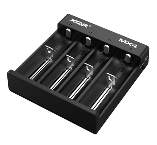 Picture of MX4 universāls lādētājs Li-ion/Ni-MH (18650, 21700, AA, AAA, 26650, 14500, 16340, 10440)