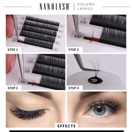 Picture of Nanolash Volume Lashes 0.05 D 10 mm
