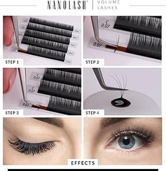 Picture of Nanolash Volume Lashes 0.07 C 11 mm