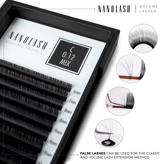 Picture of Nanolash Volume Lashes 0.12 D 9 mm