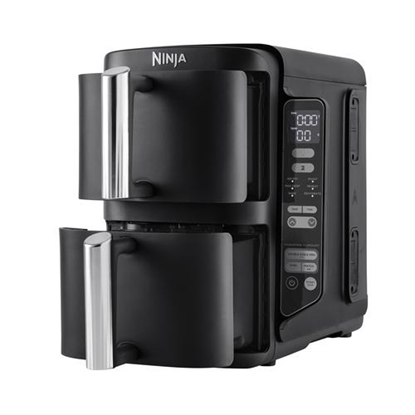 Изображение Ninja SL300EU fryer Double 7.6 L Stand-alone 2470 W Low fat fryer Black (Atv. iepak.)