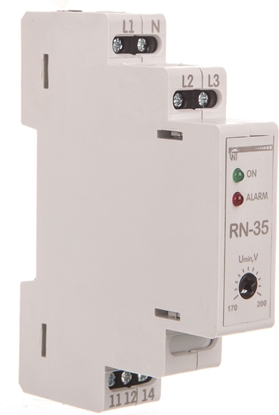Attēls no Novatek-Electro Czujnik kolejnoci zaniku i asymetrii faz 230/400V (RN-35)