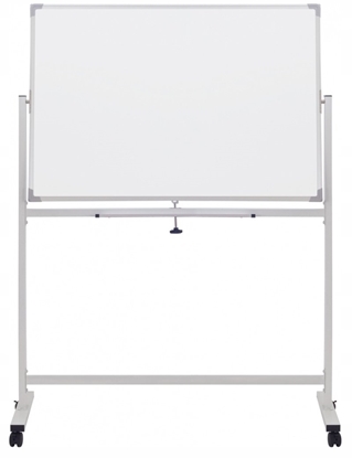 Изображение OfficeProducts Tablica mobilna sucho. -magn. OFFICE PRODUCTS, dwustronna, lakierowana, rama aluminiowa, 110x75cm, biaa