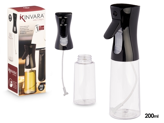 Изображение Oil sprayer, black, 200 ml, 20×5.8×7.5 cm, 10198, Kinvara
