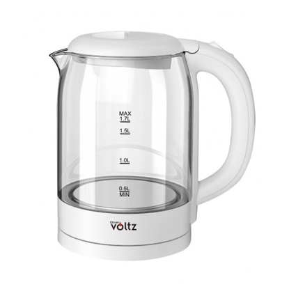 Picture of Oliver Voltz 5OV51230XW,Electric kettle, 2200W, 1,7 l, High quality glass body, White