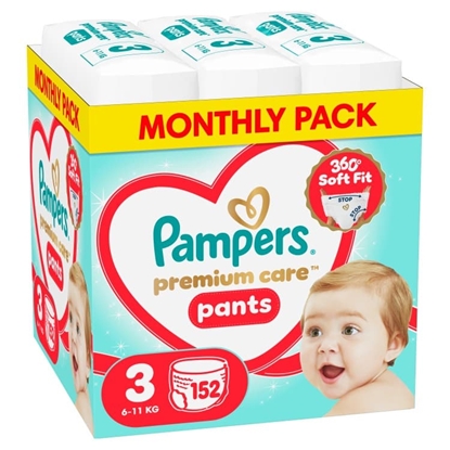 Attēls no Pampers Pants autiņbiksītes, 3. izmērs, 6-11kg, 152gab.