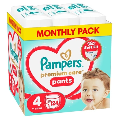Attēls no Pampers Pants autiņbiksītes, 4. izmērs, 9-15kg, 124gab.