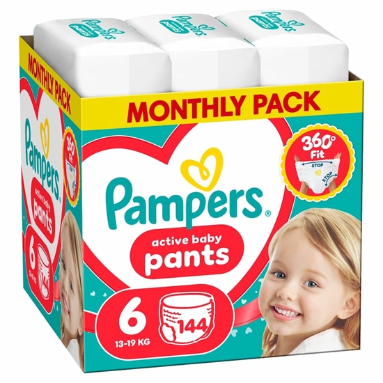 Picture of Pampers Pants autiņbiksītes, 6. izmērs, 13-19kg, 144gab.