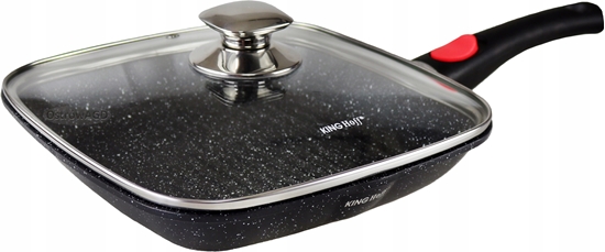 Picture of Pan with lid, aluminum, black, 24x24x4.5cm Kinghoff KH 1510