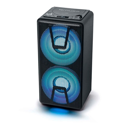 Picture of Party box speaker system with CD player, Bluetooth and battery power option, 150W, MUSE, M 1820 DJ