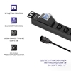 Picture of PDU power strip for RACK 19" with CB | 1U | 10A | 8xIEC C13 | 2m