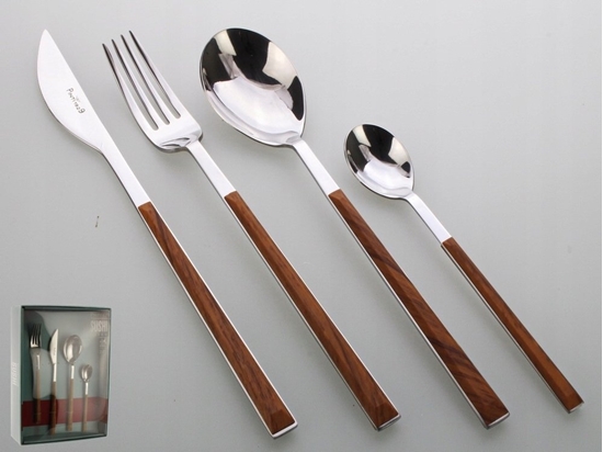 Picture of Pintinox PINTINOX Cutlery set 24 pieces Sushi Queen Mahogany PINTINOX®