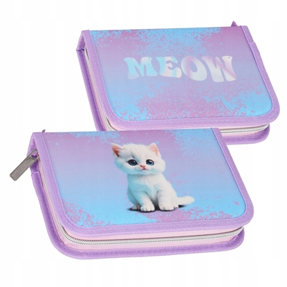 Picture of Piórnik Starpak PIORNIK 1ZAM 2KLAP STK-35 CUTE KITTY PB 12/4