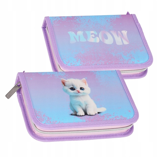 Picture of Piórnik Starpak PIORNIK 1ZAM 2KLAP STK-35 CUTE KITTY PB 12/4